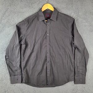 UNTUCKit Black Stone WF Mens Large Relaxed Fit Long Sleeve Button Down Shirt